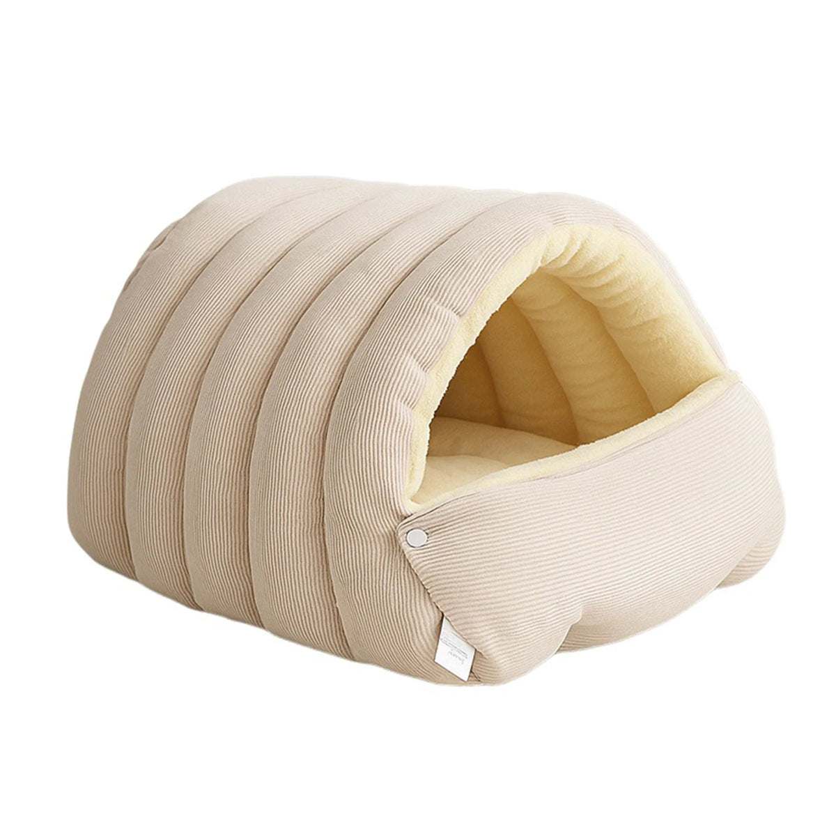 Cozy Plush Cat Cave Bed with Removable Washable Cover