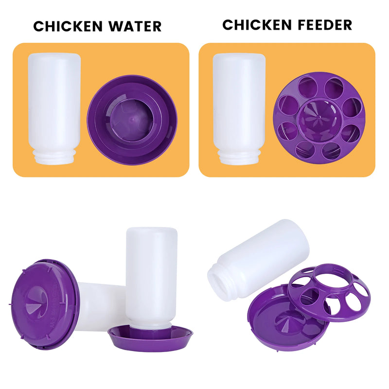 1L Chicken Feeder Bucket Waterer Automatic Drinker