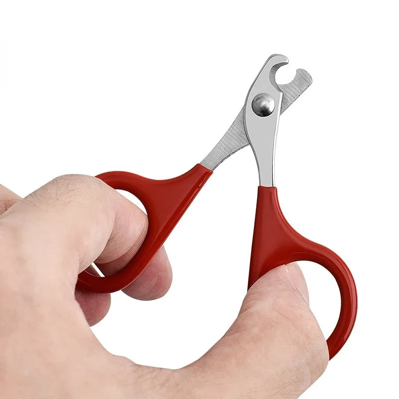 Stainless Steel Pet Nail Clippers with Non-Slip Grip