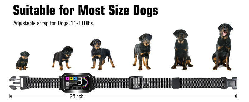Collier Anti-Aboiements Rechargeable pour Chien