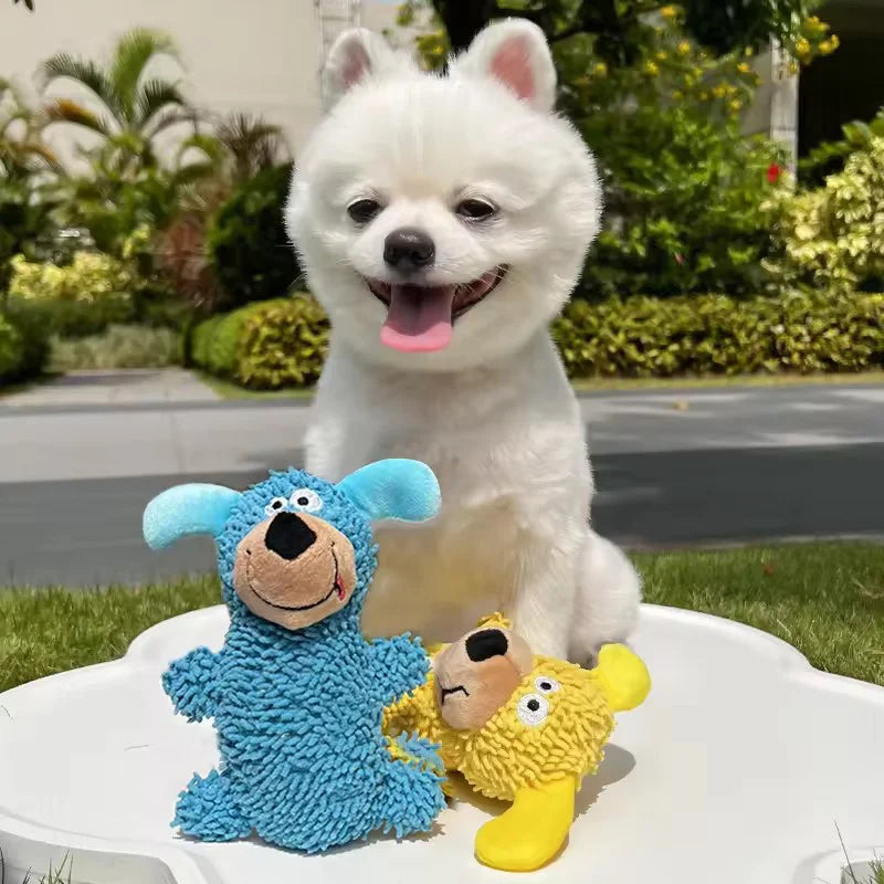 Soft Plush Squeaky Dog Toy for Teething Puppies and Small Dogs