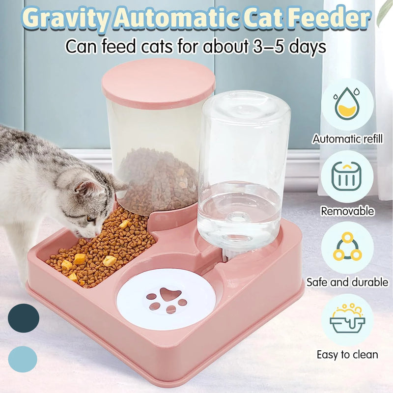 2-in-1 Automatischer Futterspender und Wasserspender für Haustiere