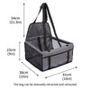 Siège Auto pour Animaux avec Pochette de Rangement