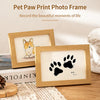 Wooden Baby Handprint & Pet Paw Print Keepsake Frame with Imprint Kit