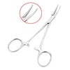 Stainless Steel Pet Grooming Tweezers with Curved Tip