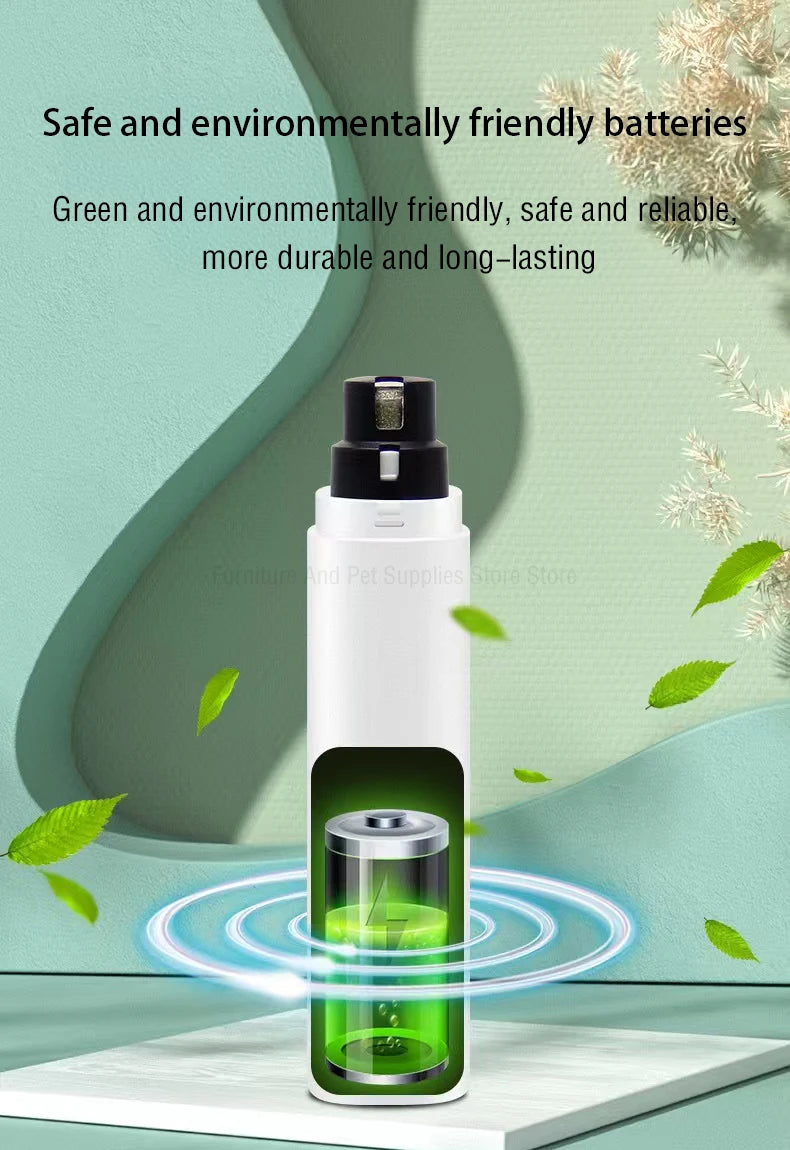 Rechargeable Electric Pet Nail Grinder with LED Light