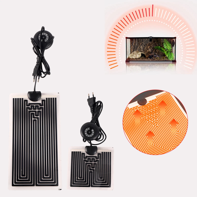 حصيرة تدفئة للزواحف 5-45 وات مع وحدة تحكم بدرجة الحرارة