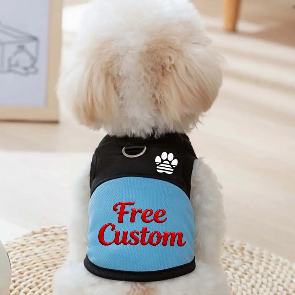 Breathable Mesh Pet Vest with Leash Ring – Lightweight Summer Harness for Dogs and Cats