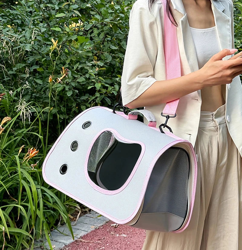 Foldable Portable Pet Carrier Bag for Small Dogs and Cats