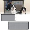 Foldable Mesh Pet Gate with Adhesive Hooks – No-Drilling Safety Barrier