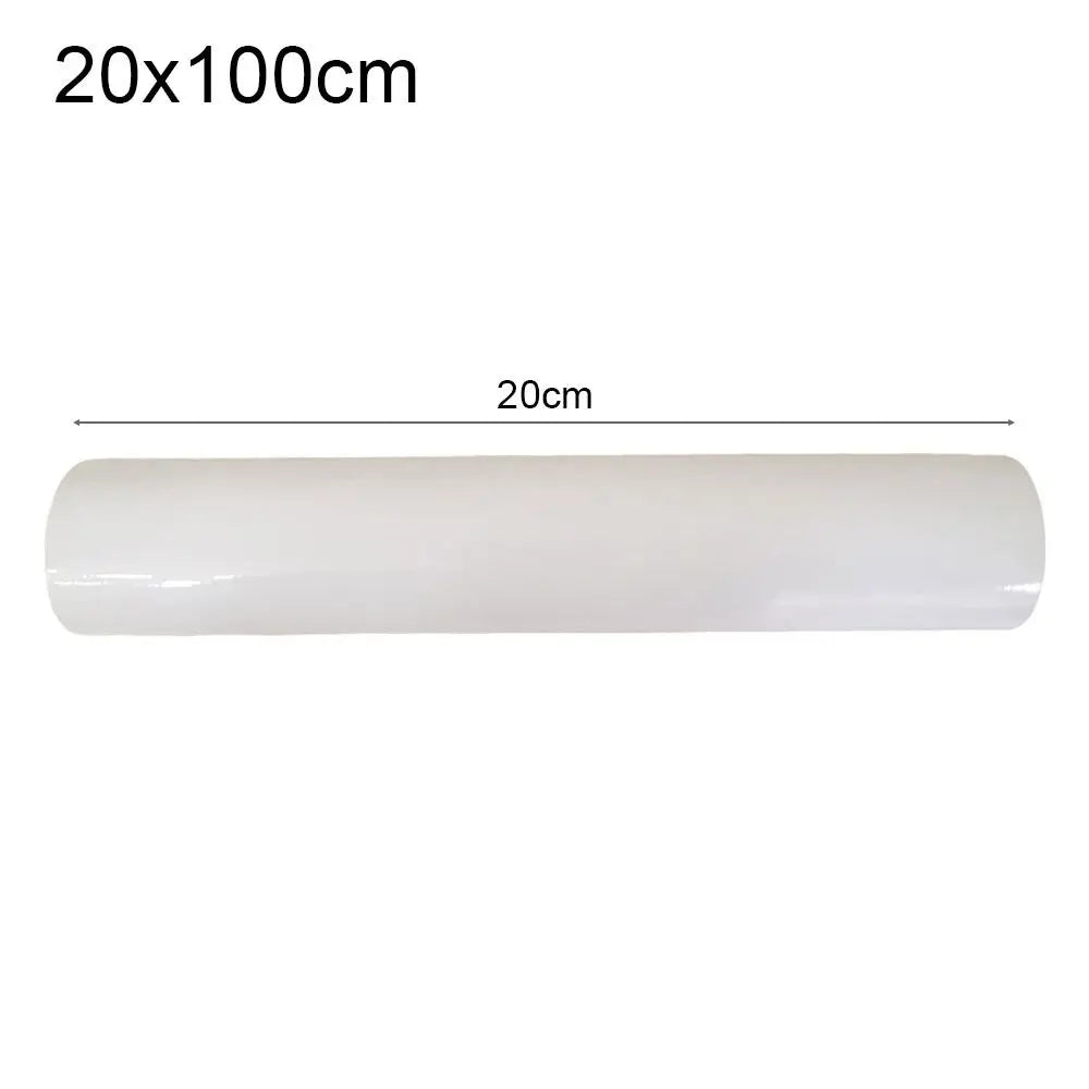 Eine weiße Rolle Katzenkratzschutzband, 20 cm lang.