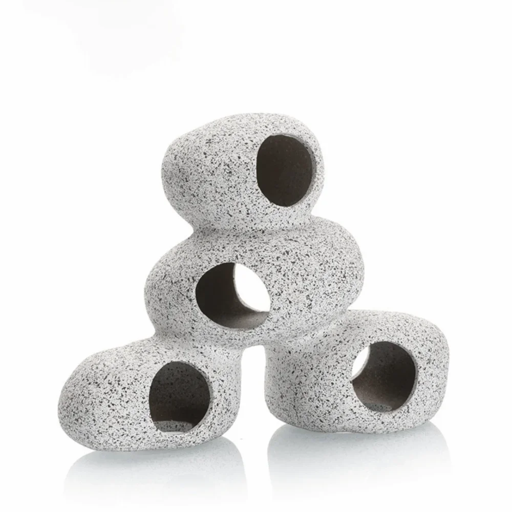 Purple Sand Aquarium Cave Hideaway with Natural Rock Finish
