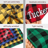 Custom Name Plaid Cotton Dog Bandana