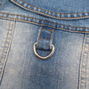 Classic Denim Dog Jacket with Harness and Leash Ring