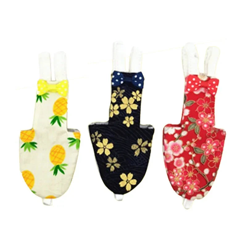 Couch-culotte pour Perruche avec Nœud Papillon - Combinaison Colorée pour Oiseaux