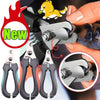 Stainless Steel Pet Nail Clippers with Safety Guard & Built-In File
