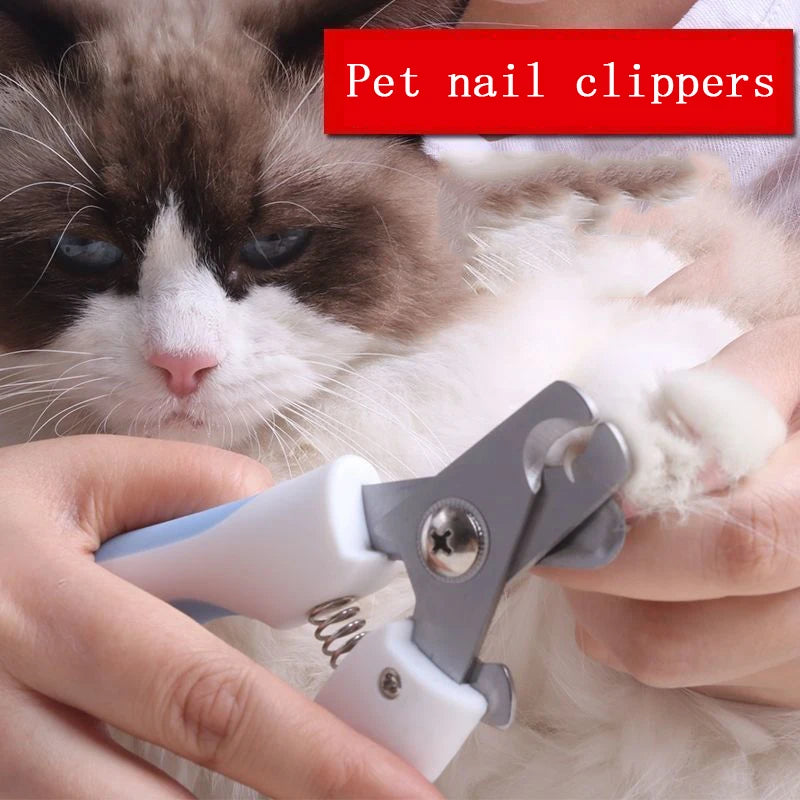 Surgical-Grade Stainless Steel Pet Nail Clippers for Dogs & Cats