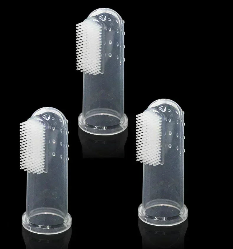 Soft Silicone Finger Toothbrush for Dogs – Gentle Teeth & Tartar Care