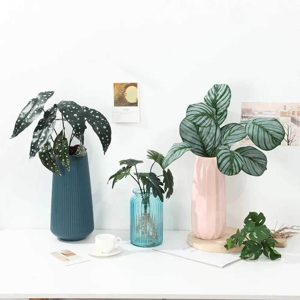 Artificial Hydroponic Plant with Visible Roots – Lifelike Greenery for Home & Event Decor
