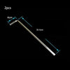 Two acrylic aquarium air tubing connectors, measuring 4cm and 30.5cm.
