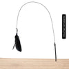 Suction Cup Cat Teaser Wand with Feather Toy and Bell