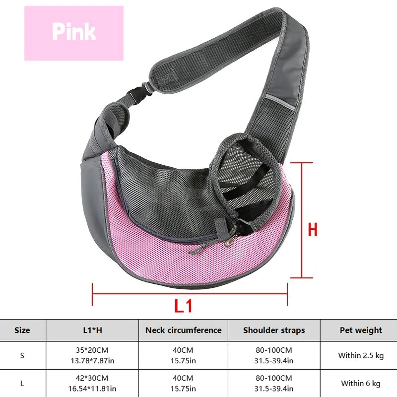 Breathable Dog Sling Carrier for Small Pets