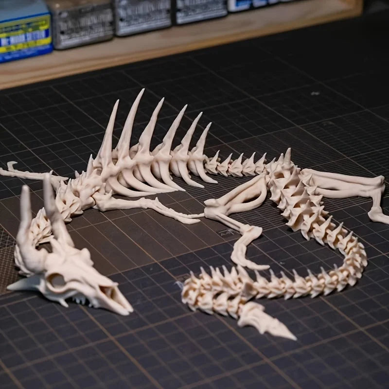 Articulated Dragon Skeleton Aquarium Ornament