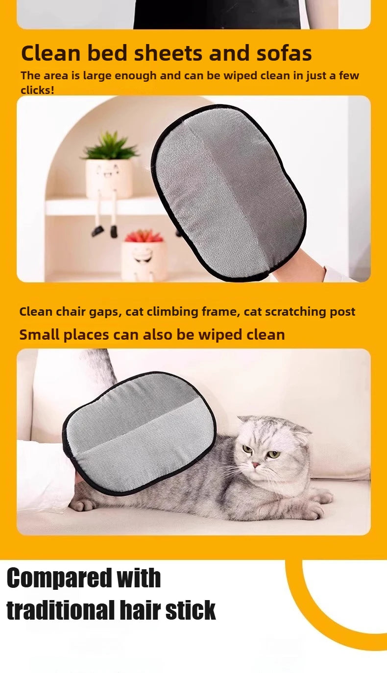 Pet Grooming Glove for Shedding Cats and Dogs