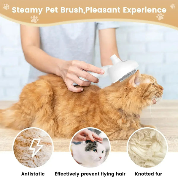 Dampfbürste für Katzen & Hunde