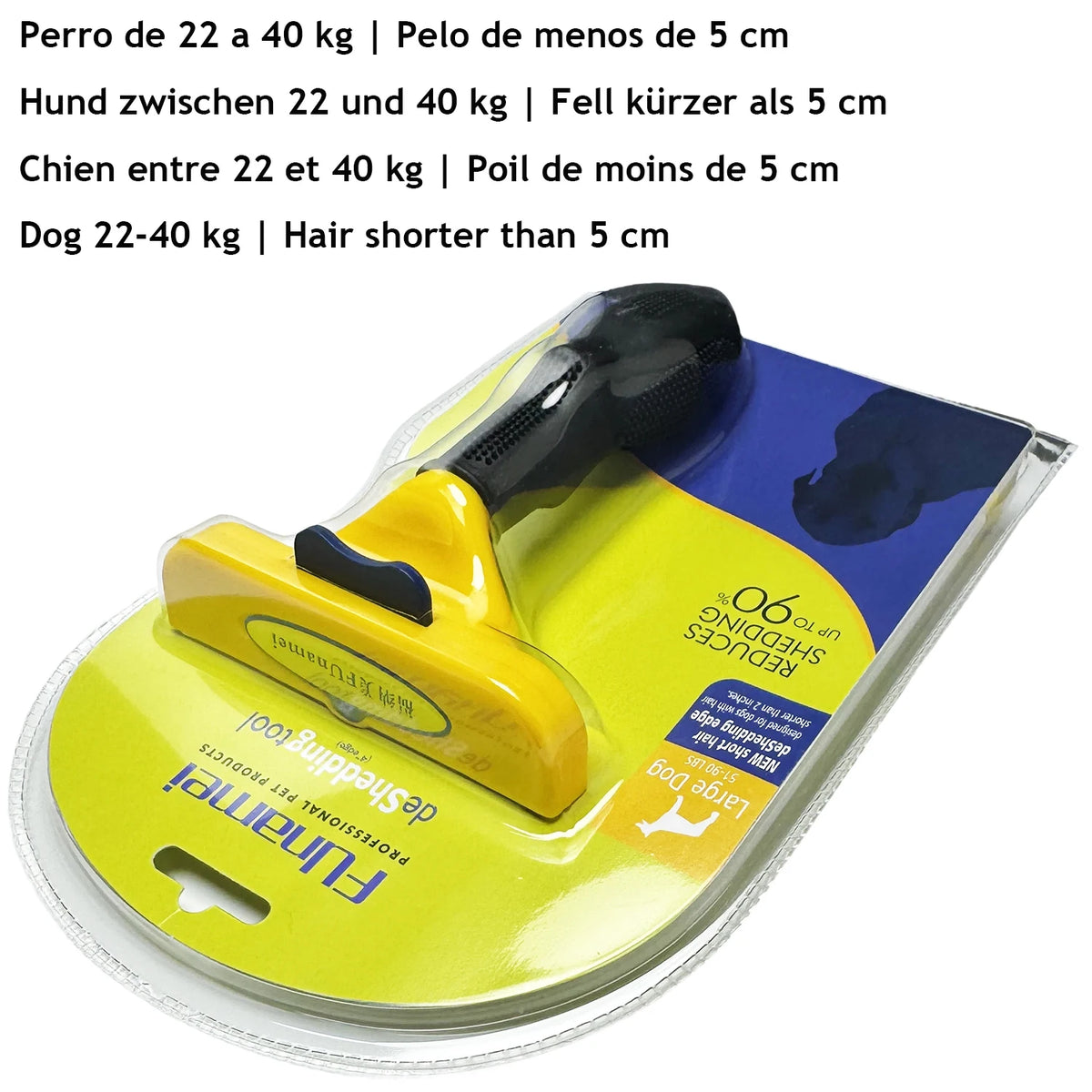 Pet Deshedding Brush for Dogs and Cats – Removes Loose Fur and Tangles