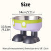 High-Leg Pet Bowl - Colorful Stainless Steel, Large Capacity