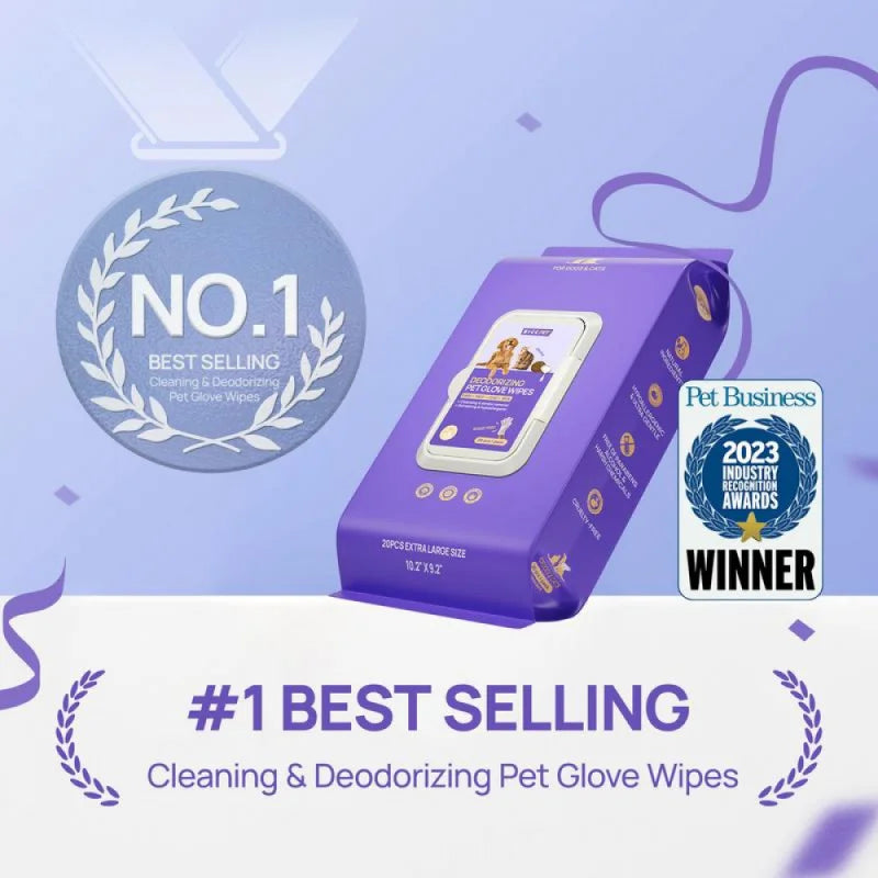 Natural No-Rinse Pet Grooming Wipes