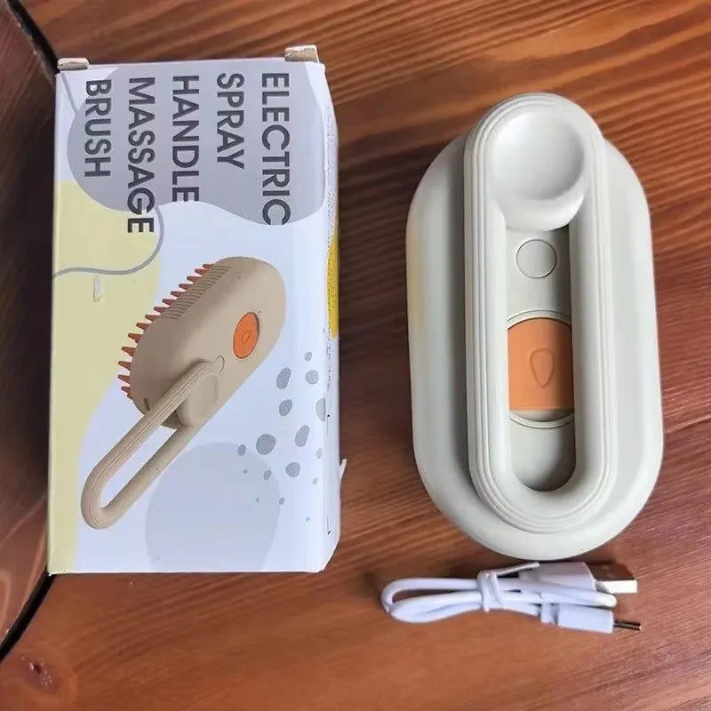 Cepillo de Aseo para Mascotas con Spray y Masaje