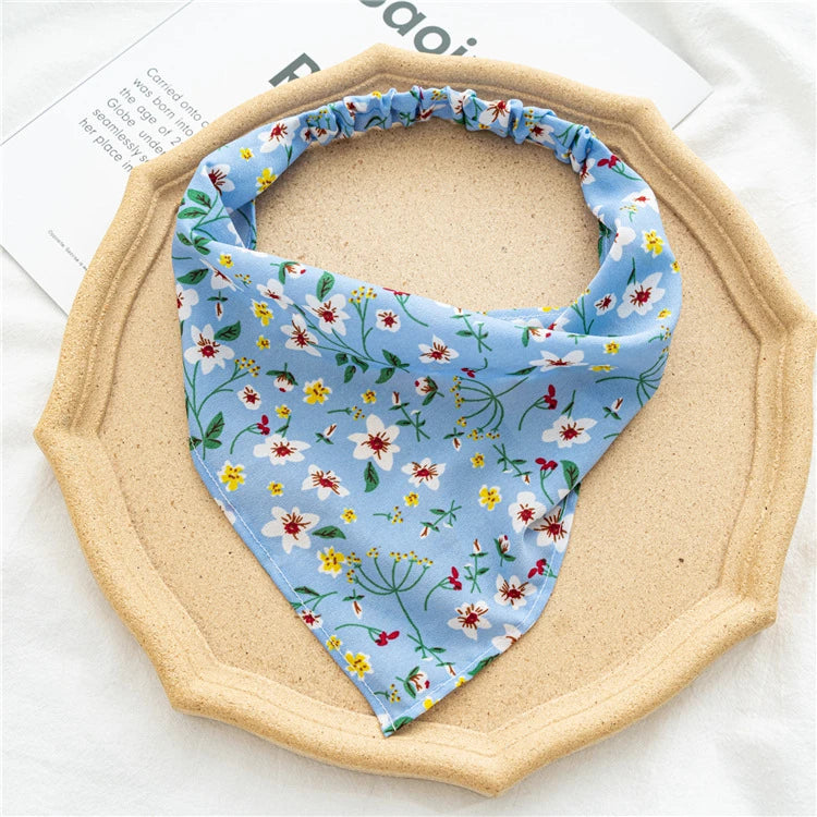Bohemian Paisley Print Triangle Head Scarf