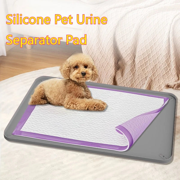 Dog Pad Holder Tray Silicone Pee Pad for Training