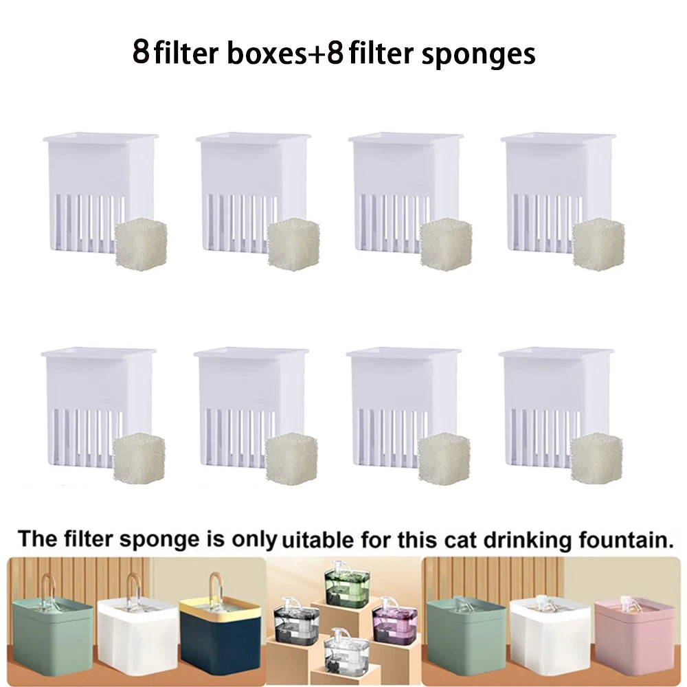 Cat Water Fountain Replacement Filters with Activated Carbon