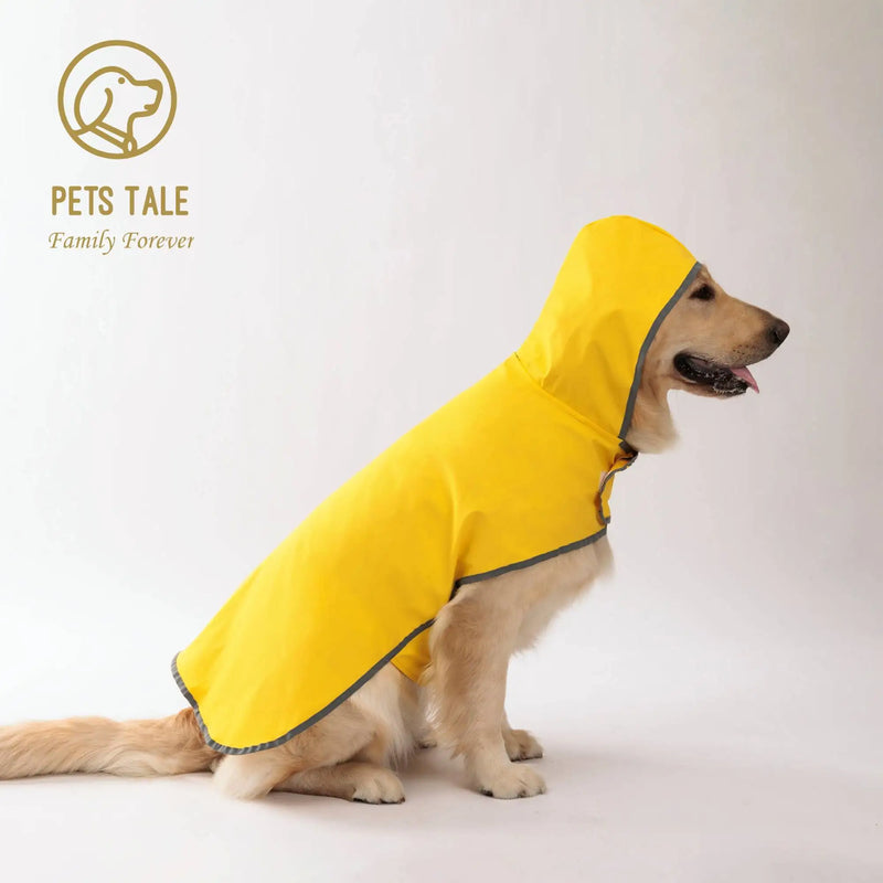 Impermeable Amarillo para Perro de Doble Capa