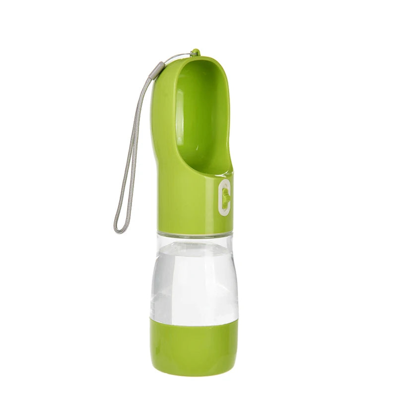 Portable 2-in-1 Dog Water Bottle and Food Dispenser