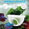 3-in-1 Floating Cave, Hammock, and Feeding Ring for Betta Fish and Shrimp