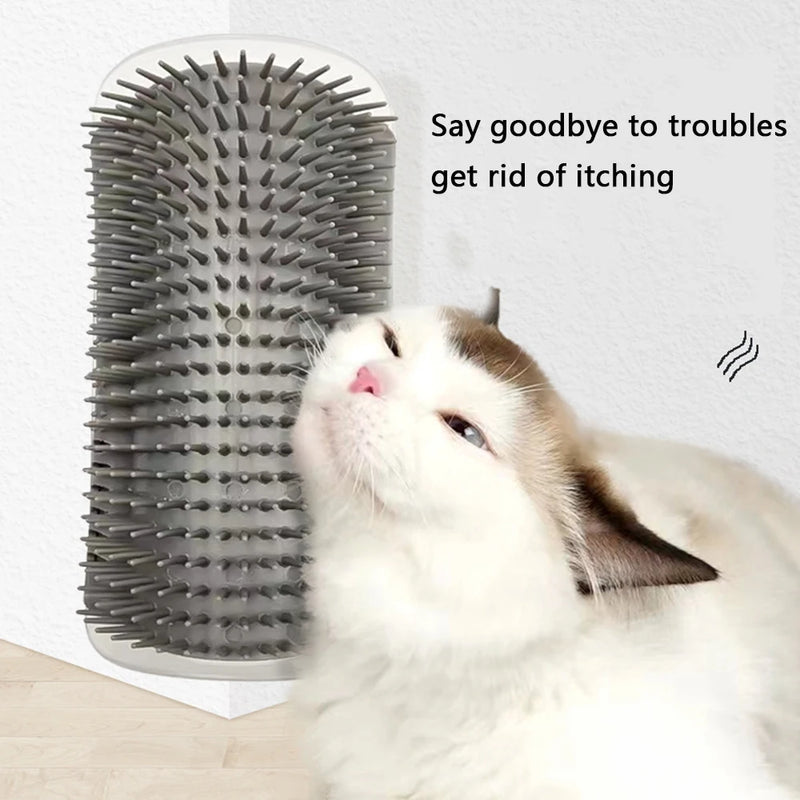 Auto-lisseur mural pour chat avec catnip