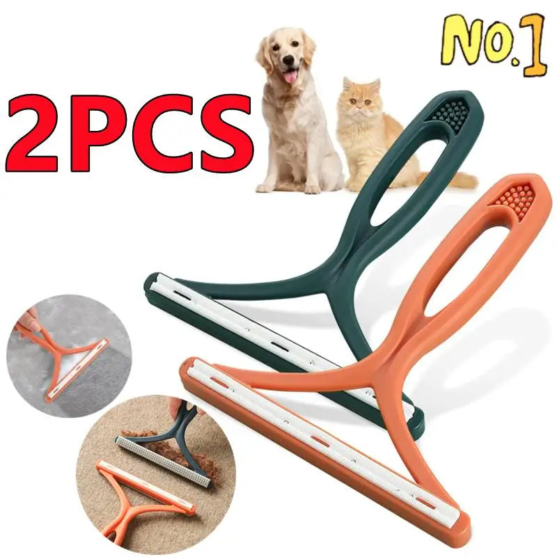 Double-Sided Silicone Pet Hair Remover & Fabric Shaver