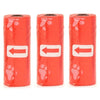 Disposable Dog Waste Bags with Bone-Shaped Dispenser and Leash Clip