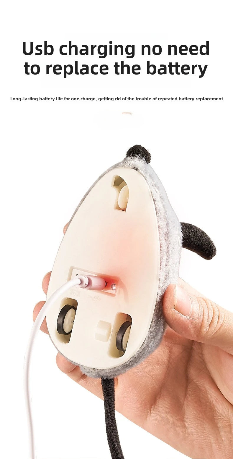Interactive Motion-Activated Cat Toy Mouse with Squeaky Sounds