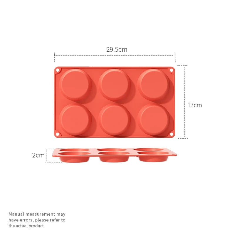 Non-Stick Silicone Egg & Muffin Molds for Breakfast Sandwiches and Tart Baking