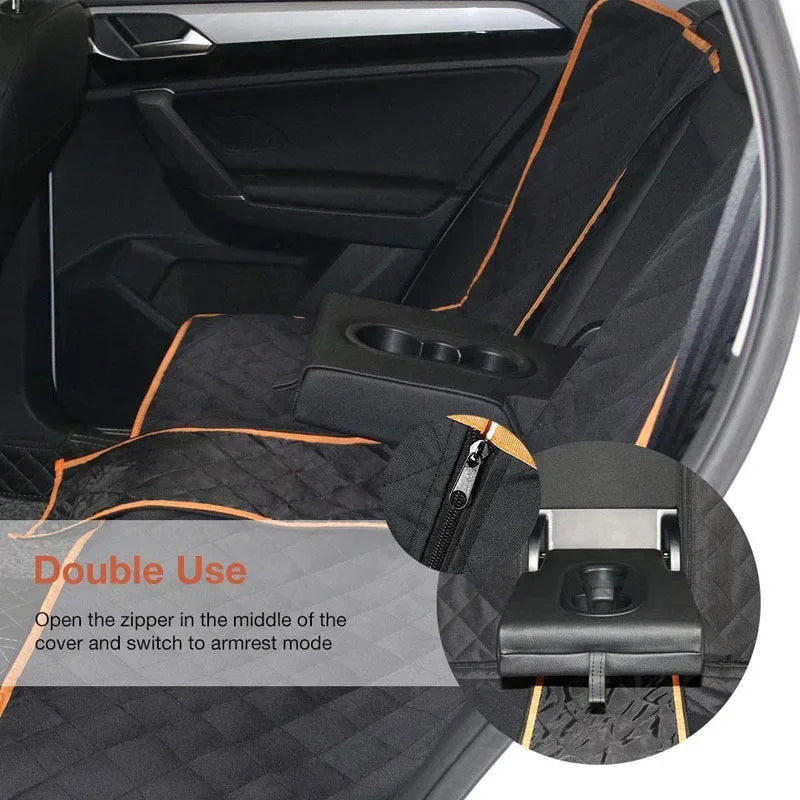 Waterproof Car Dog Seat Cover with Non-Slip Base