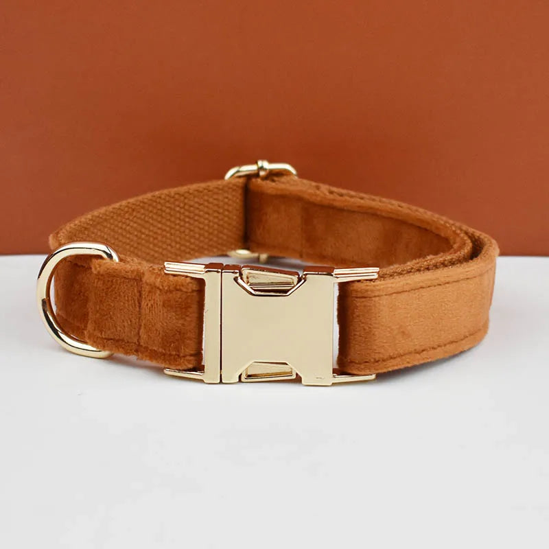 Personalisiertes Halsband, Geschirr & Leine Set mit abnehmbarem Fliegenknoten