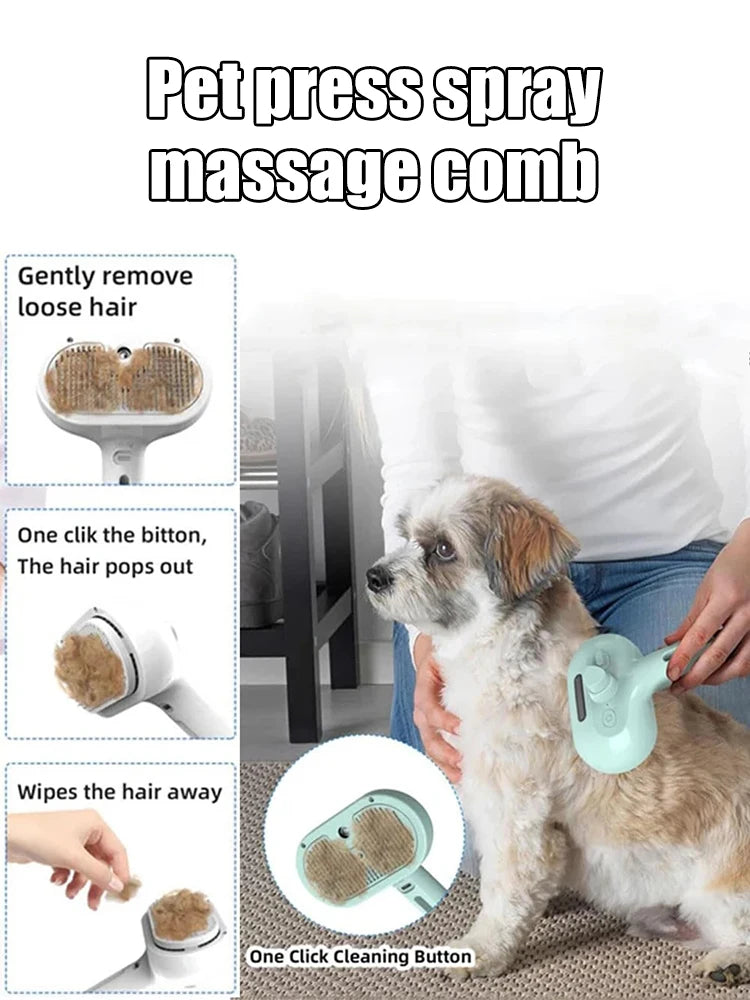 Brosse de toilettage à vapeur pour chiens