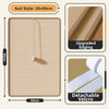 Sisal cat scratching board with a play ball showing its dimensions and features like upgraded edging and detachable velcro
