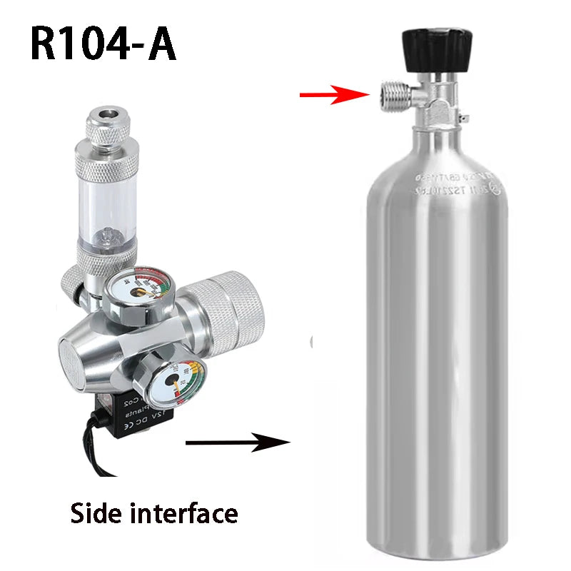 Digitaler CO2-Regulator für Aquarien mit Magnetventil und Blasenzähler