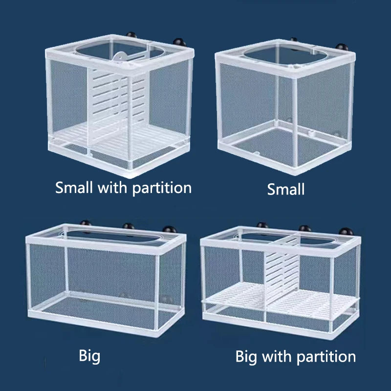 Aquarium Fish Breeding Isolation Box with Suction Cups